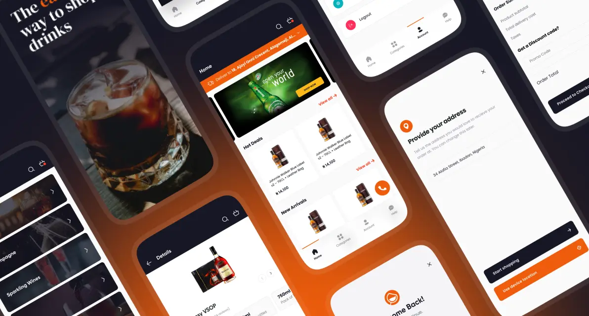 Drinks NG — An e-commerce store designed to cater to ordering and delivery of drinks.