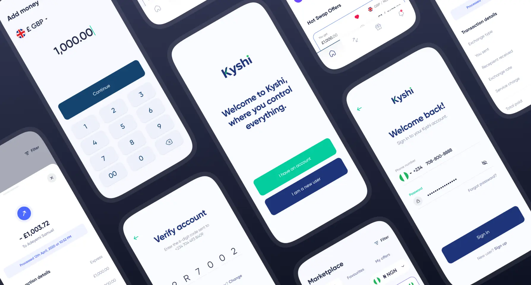 Kyshi — A peer-to-peer currency exchange platform built primarily for users in diaspora.